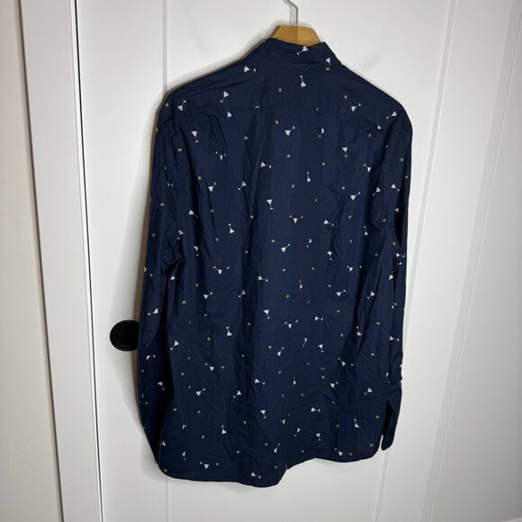 J. Crew Classic Untucked Flex Washed Button Down Shirt Martini Olives Size Large - Picture 7 of 7